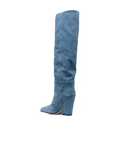 Paris Texas Pointed Boots In Blue