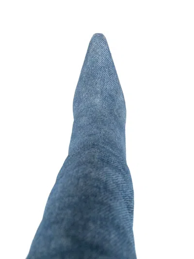 Paris Texas Pointed Boots In Blue