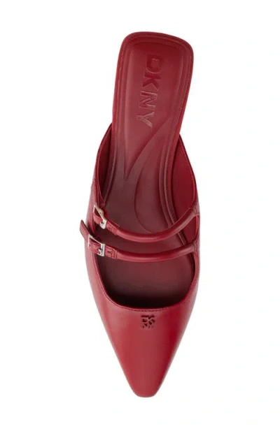 Dkny Cahana Mary Jane Pointed Toe Mule In Red