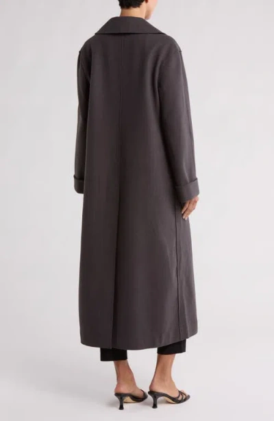 Max Studio Double Breasted Coat In Brown