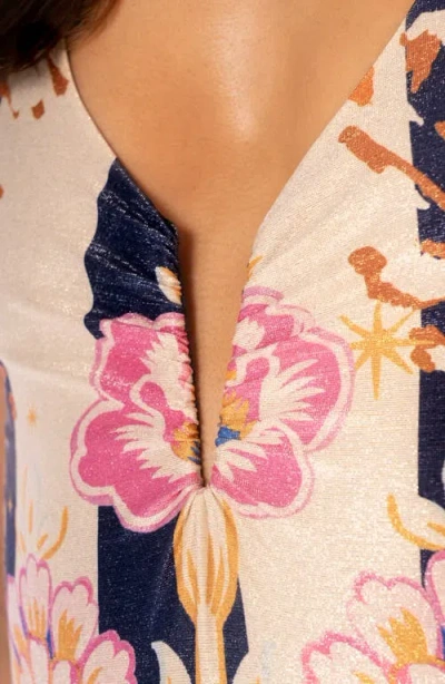 Maaji Patchwork Rose Cassidy Reversible One-piece Swimsuit In Multi