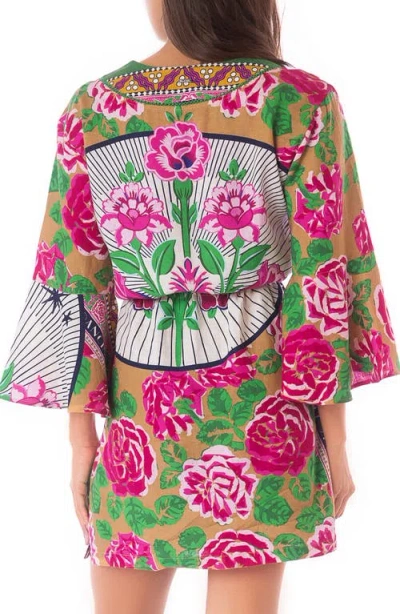 Maaji Cerice Bouquet Enjoyable Cover-up Minidress In Multi