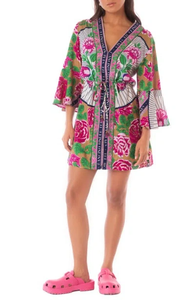 Maaji Cerice Bouquet Enjoyable Cover-up Minidress In Multi