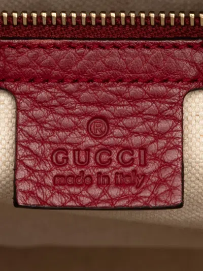 Pre-owned Gucci 2000-2015 Medium Gg Canvas Web Joy Boston Bag Satchel In Brown