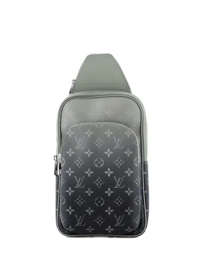 Pre-owned Louis Vuitton Avenue Sling Bag Nm Gradient Monogram Canvas Backpack In Green