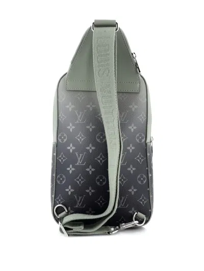 Pre-owned Louis Vuitton Avenue Sling Bag Nm Gradient Monogram Canvas Backpack In Green