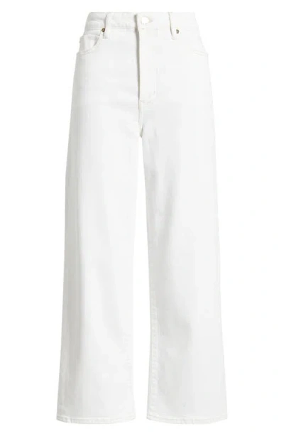 Frame The Pencil Crop High Waist Ankle Slim Straight Leg Jeans In White