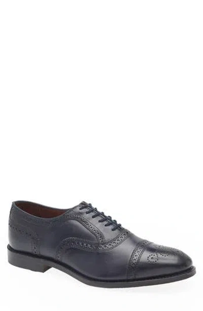 Allen Edmonds Strand Cap Toe Oxford In Blue
