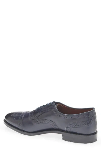 Allen Edmonds Strand Cap Toe Oxford In Blue