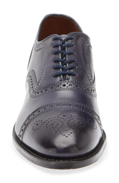 Allen Edmonds Strand Cap Toe Oxford In Blue