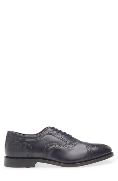 Allen Edmonds Strand Cap Toe Oxford In Blue