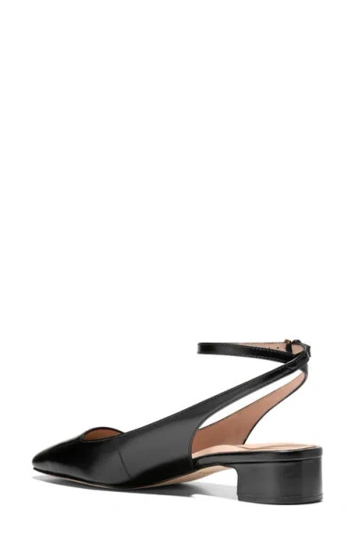 Cole Haan Paden Ankle Strap Slingback Pump In Black