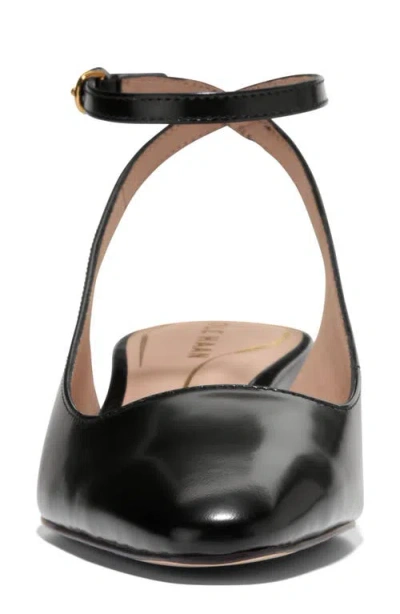 Cole Haan Paden Ankle Strap Slingback Pump In Black
