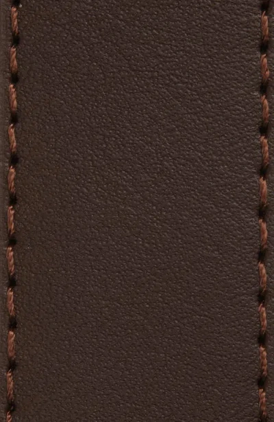 Nordstrom Rack Faux Leather Double Keeper Belt In Brown