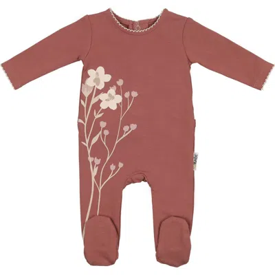 Maniere Manière Blooming Bouquet Footie In Brown