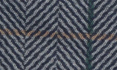 Save The Ocean Contrast Check Stripe Recycled Polyester & Silk Scarf In Gray