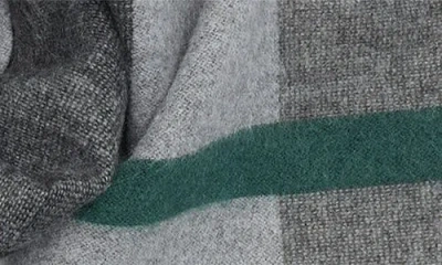 Save The Ocean Contrast Check Stripe Recycled Polyester & Silk Scarf In Multi