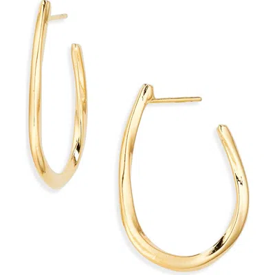 Panacea Teardrop Hoop Earrings In Gold