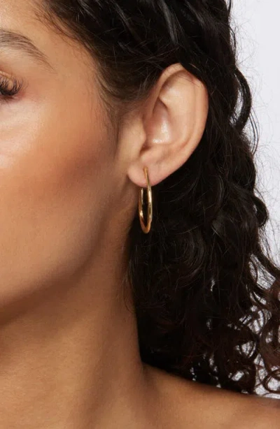 Panacea Teardrop Hoop Earrings In Gold