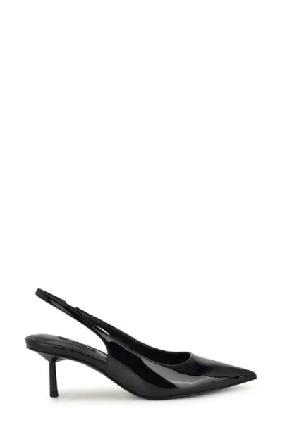 Nine West Hunny Slingback Pointed Toe Pump In Black