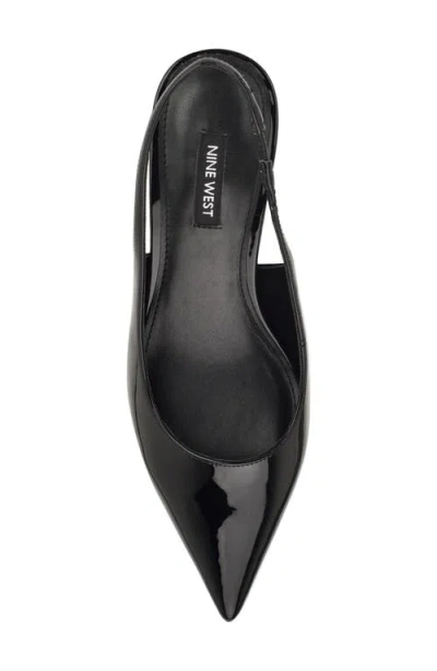 Nine West Hunny Slingback Pointed Toe Pump In Black
