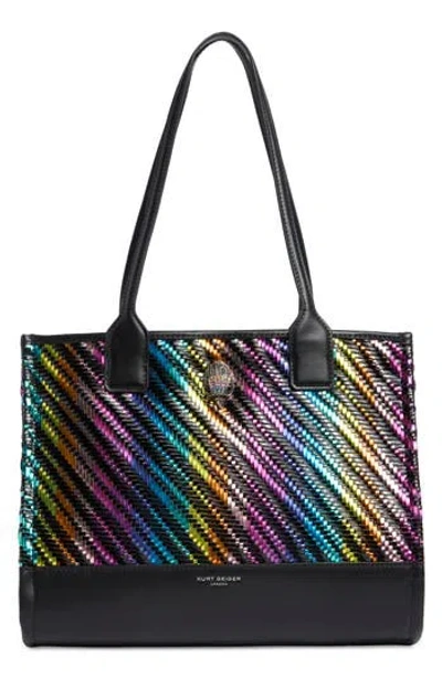 Kurt Geiger London Small Kensington Square Tote Bag In Multi