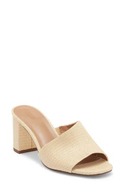 Nordstrom Rack Luella Block Heel Slide Sandal In Brown