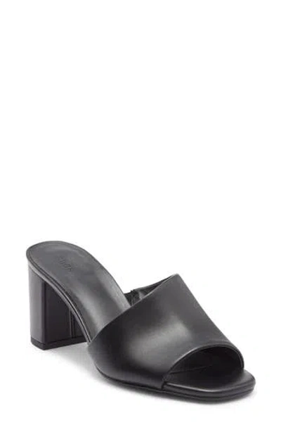 Nordstrom Rack Luella Block Heel Slide Sandal In Black