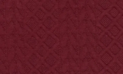 Nanette Lepore Play Quilted Knit Jacket In Burgundy