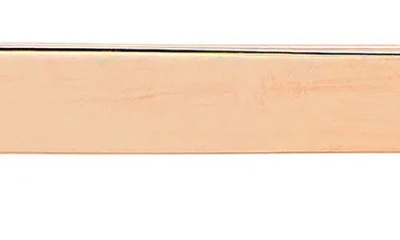 Frankie & Zoe 14k Rose Gold Polished Bar Pendant Necklace In Gold
