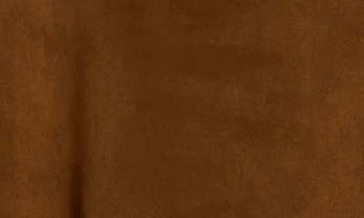 Renee C Faux Suede Flare Skirt In Brown