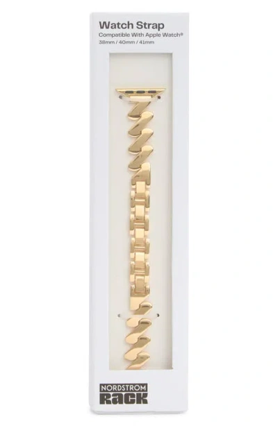 Nordstrom Rack Apple Watch® Linked Watchband In Gold