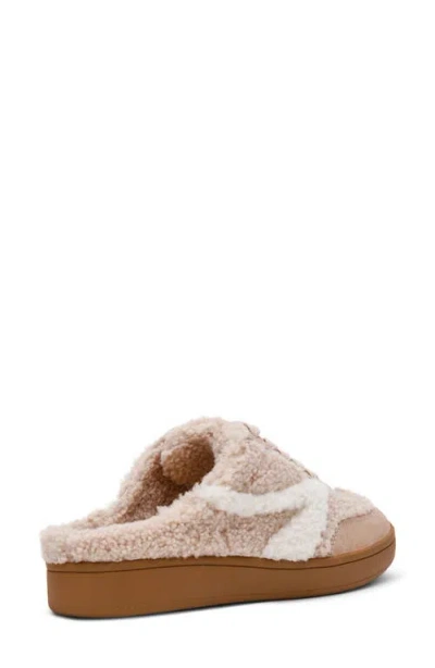 Dolce Vita Dv By  Vitally Faux Shearling Lined Mule Sneaker In Neutral