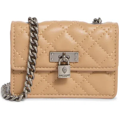 Kurt Geiger London Micro Brixton Crossbody Bag In Brown