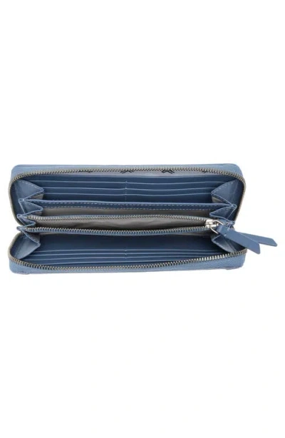 Tumi Zip Around Continental Wallet In Blue