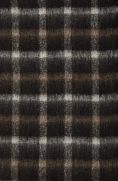 Modena Plaid Scarf In Black