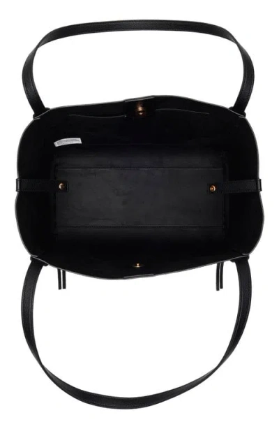 Sam Edelman Hellen Pebbled Leather Tote Bag In Black