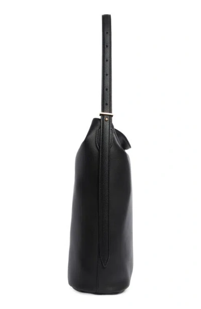 Sam Edelman Harlyn Pebbled Leather Bucket Bag In Black