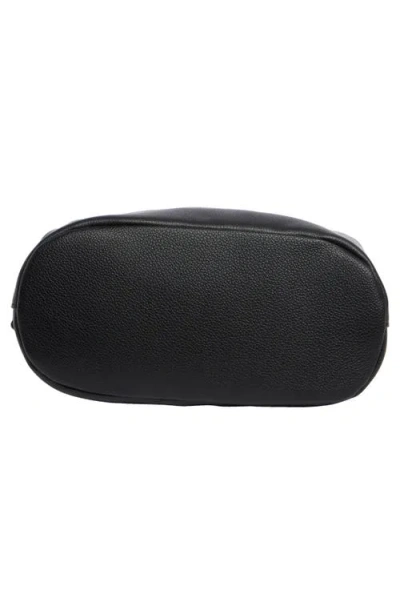 Sam Edelman Harlyn Pebbled Leather Bucket Bag In Black