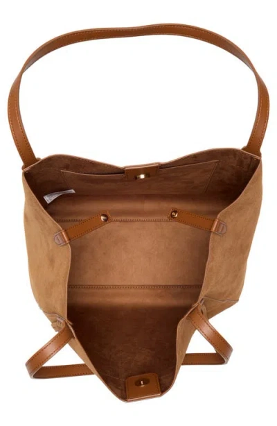 Sam Edelman Hellen Suede Tote Bag In Brown