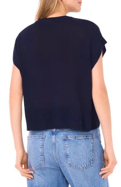 Halogen ® Crewneck Rib Sweater Top In Multi