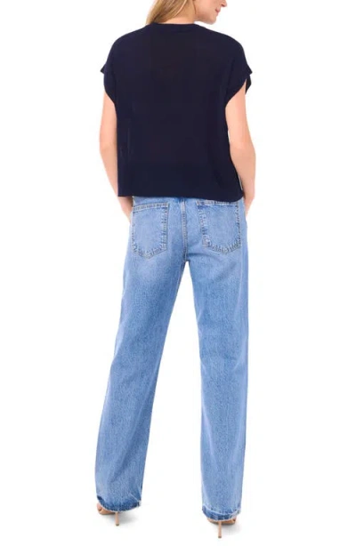 Halogen ® Crewneck Rib Sweater Top In Multi