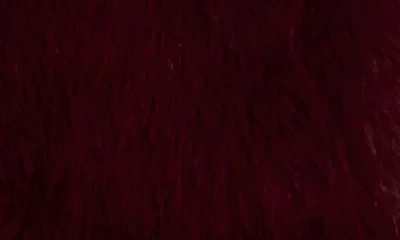 Vigoss Mixed Media Crop Jacket In Burgundy