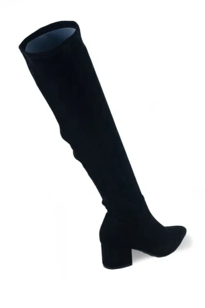 Chase & Chloe Chase And Chloe Wynter Over The Knee Boot In Black