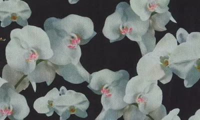 Ted Baker Mock Neck Long Sleeve Mesh Top In Black