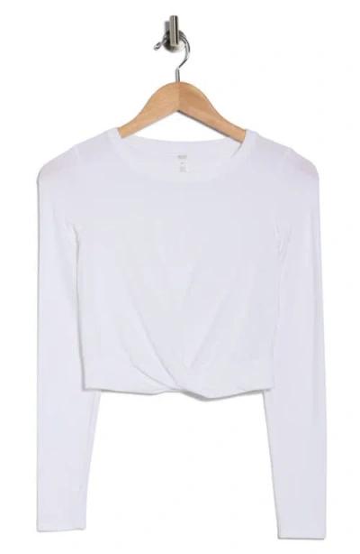 Beyond Yoga Featherweight Center Stage Crop Top In White