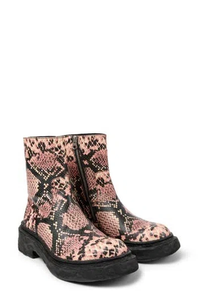 Camperlab Lab Vamonos Snakeskin Embossed Boot In Multi