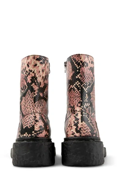 Camperlab Lab Vamonos Snakeskin Embossed Boot In Multi