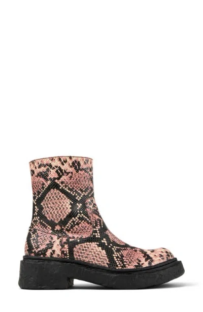 Camperlab Lab Vamonos Snakeskin Embossed Boot In Multi