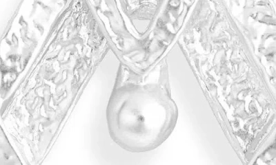 Karine Sultan Triangle Drop Earrings In Metallic